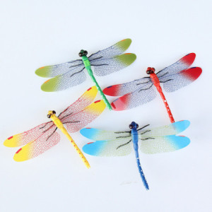 Pegatinas 3D Libélulas de Colores con Imán para Pared | 14cm