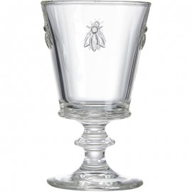 Copa de Vino con Abeja en Relieve | Vidrio Resistente 240 ml