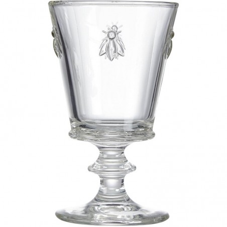 Copa de Vino con Abeja en Relieve | Vidrio Resistente 240 ml