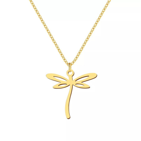 Détails du Collier Pendentif Libellule "Aile Solaire"