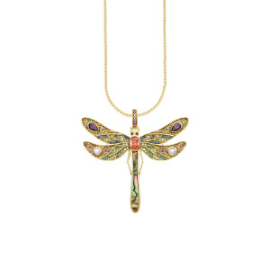 Détails du Collier Pendentif Libellule Jardin Enchanté en Argent Sterling 925