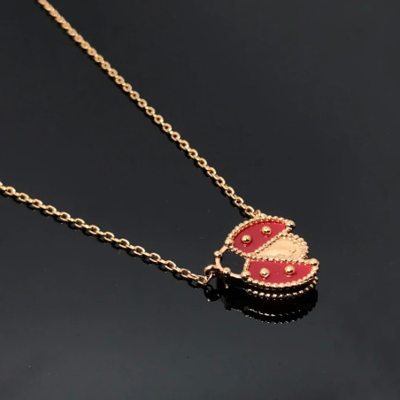 Collar de Mariquita en Plata de Ley 925 | Joya Original Regalo
