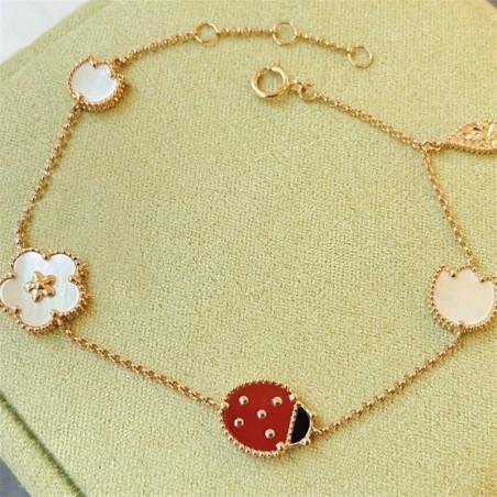Bracelet Coccinelle Jardin Minuit - plaqué Or 18 Carats