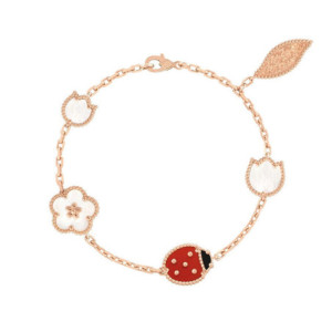 Détails Bracelet Coccinelle Douceur Floral - plaqué Or 18 Carats