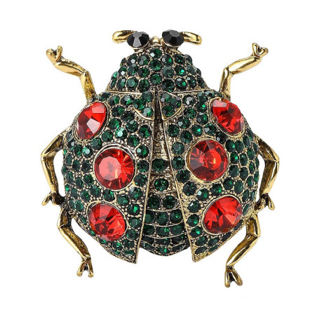 Broche Coccinelle Royale Couleur Rouge