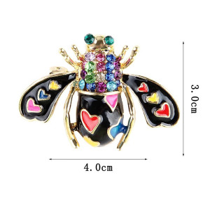 Dimensions Broche Coccinelle Mosaïque Style Trencadís