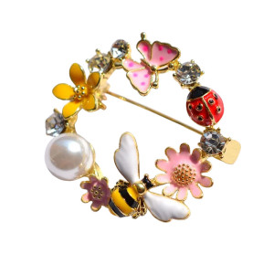 Broche Insectos: Mariquita, Mariposa y Abeja | 1001Abeilles