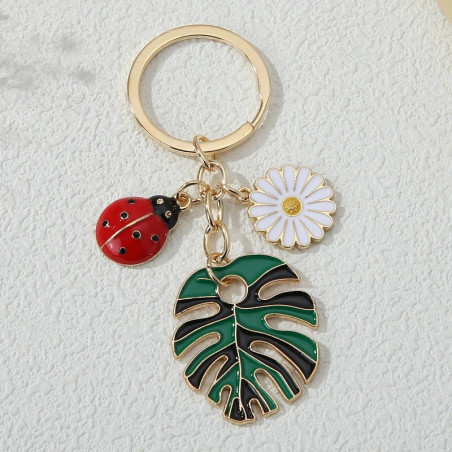 Porte-clés Coccinelle "Jardin des Tropiques"