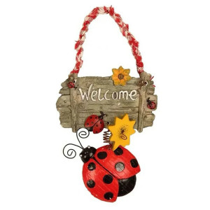 Petit panneau Coccinelle "Bienvenue" modèle 1