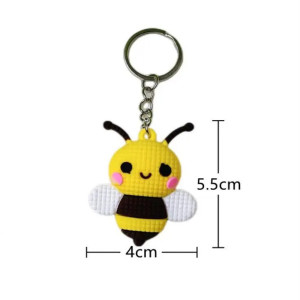 Dimensions Porte-clés Abeille Sourire Ensoleillé