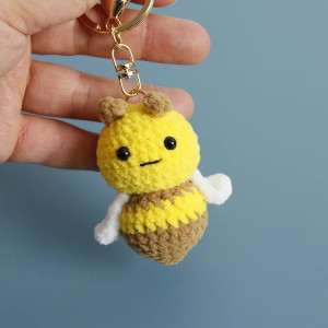 Porte-clés Abeille au Petit Sourire Tendre