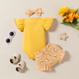 Vue complète de la Barbotteuse Bébé Abeille Douceur de Miel - ensemble 3 pièces