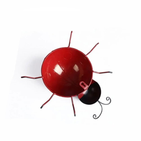 Vue intérieure de la Décoration Murale Coccinelle 3D en Métal - 10 cm