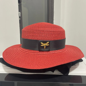 Chapeau Abeille Sérénité Champêtre Couleur Rouge