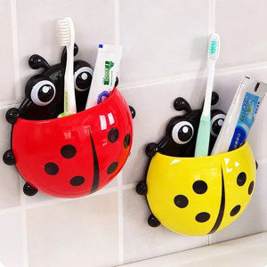 Avant Porte-brosse à dents Coccinelle - 4 couleurs au choix !