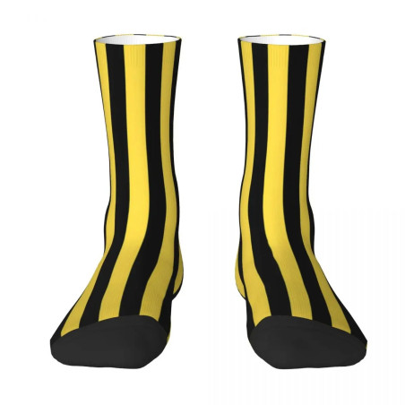 Avant Chaussettes Grosse Rayures Jaune et Noir Abeille pour hommes