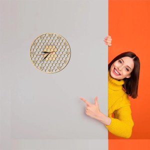 Grande Horloge murale en forme d'abeille