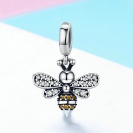 joli pendentif abeille en argent Sterling 925  sans chaine