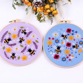 Kit de broderie 20 cm motifs abeille