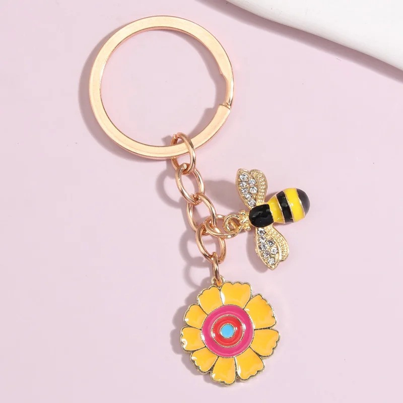 Llavero de Abeja Original | Regalo Mujer Jardín Radiante