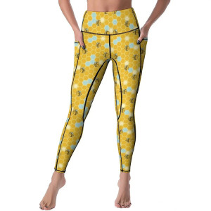 Legging Abeja "Colmena en Armonía" - Talle Alto y Estilo Único