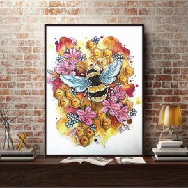 Peinture diamant 5D Abeille 30 x 40 cm