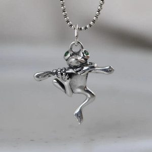 Colgante Rana de Plata 925 | Joya Original Hecha a Mano
