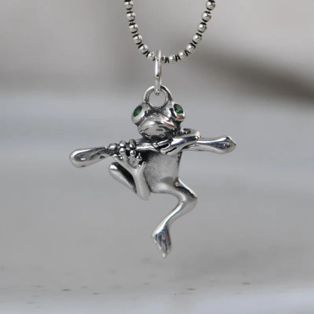 Colgante Rana de Plata 925 | Joya Original Hecha a Mano