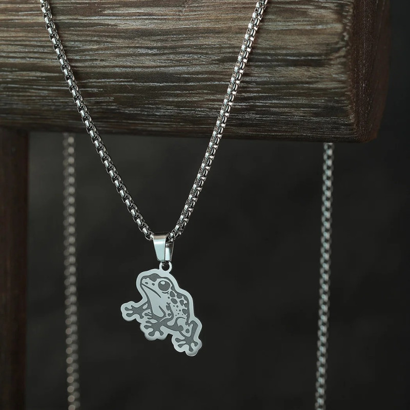 Collar Rana Sueño Tropical | Joya Acero Inoxidable | Regalo Mujer