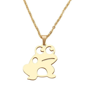 Collar Rana Salto Juguetón - Joya Minimalista en Oro o Plata