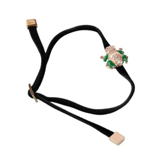 Pulsera Rana Destello Verde - Plata 925 y Circonita