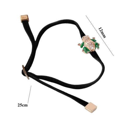 Pulsera Rana Destello Verde - Plata 925 y Circonita