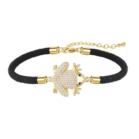 Bracelet Grenouille Ébène Luxueux