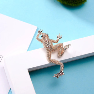 Broche Grenouille Miroir des Étoiles - 2 couleurs au choix !