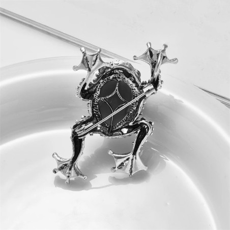vue arrière de la Broche Grenouille Rétro