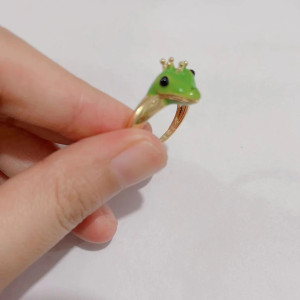 Anillo Rana Princesa Lily | Joya de Fantasía Original
