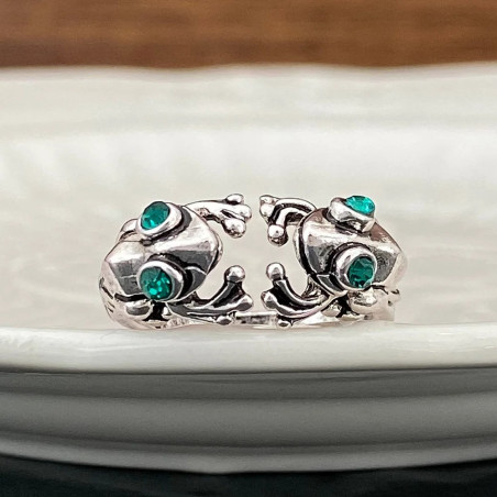 Bague Grenouille Nymphéa Enchantée