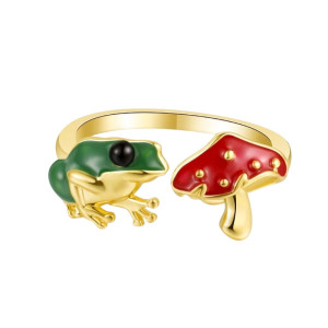 Bague Grenouille Enchantement Sylvestre couleur or