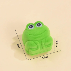 Anillo Rana Divertido Cartoon con Caja de Terciopelo - 2 Colores