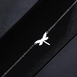 Pulsera Libélula Elegancia Minimalista - Oro y Plata