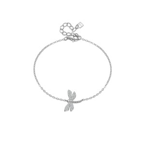 Bracelet Libellule Élégance Dorée et Argentée - couleur argent