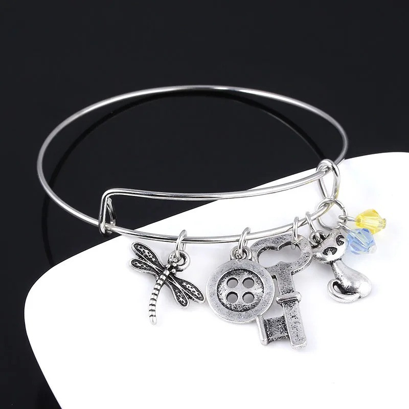 Bracelet Charms Libellule Vintage
