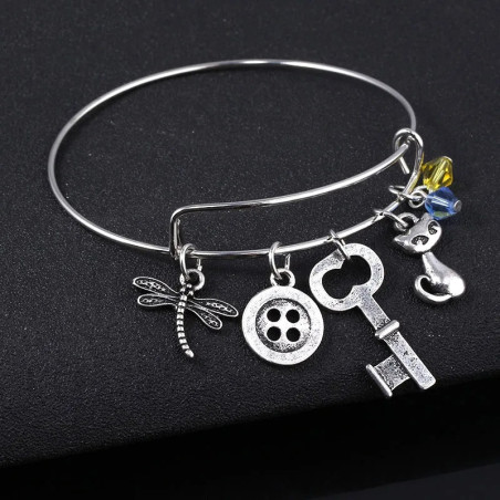 Bracelet Charms Libellule Vintage