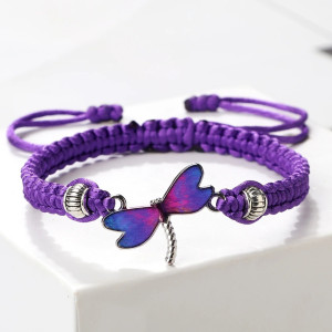 Pulsera Libélula Arcoíris Bohemio - 10 Modelos Ajustables