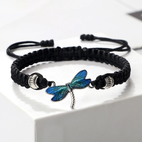 Pulsera Libélula Tejida a Mano | Joya Artesanal y Elegante