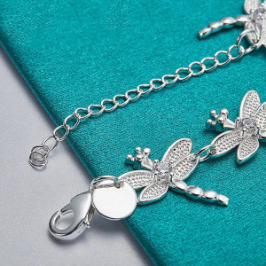 Pulsera Libélula de Plata 925 - Joya Elegante para Mujer