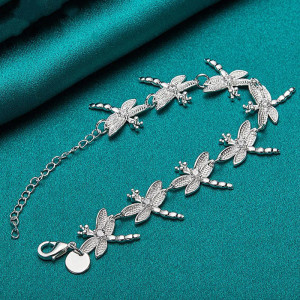Magnifique Bracelet Libellule Étincelante