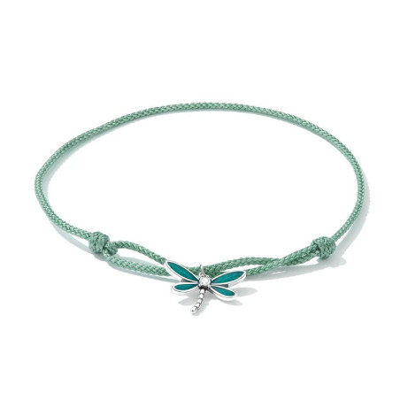 détails Bracelet Libellule Reflet d'Émeraude