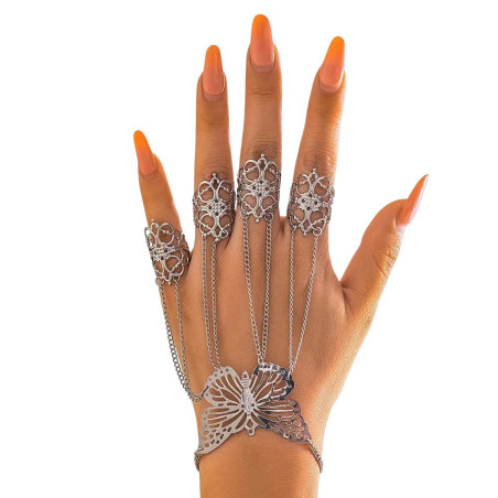 Bracelet Papillon Éthéré Main Enchantée