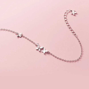 Magnifique Bracelet Papillon Design Minimaliste Argent Sterling 925